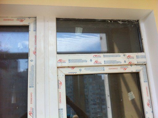 Пленка на раме до мытья